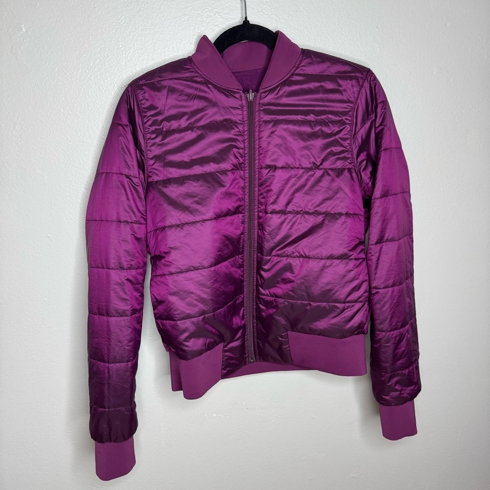 Lululemon Non-Stop Bomber Jacket *Reversible Marvel Purple Color - Picture 12 of 15